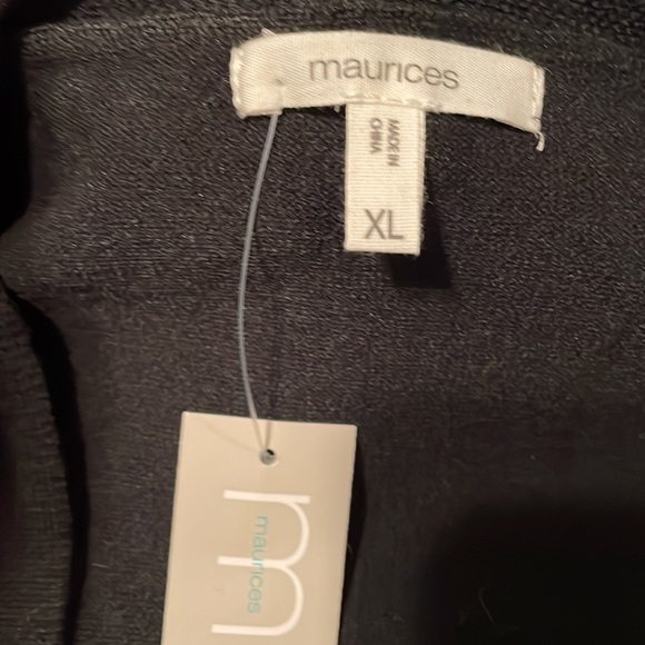 Maurices long black cardigan size XL - Picture 4 of 9